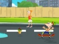 Hry Phineas and Ferb: Super skateboard
