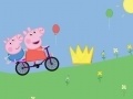 Hry Peppa Pig on bike