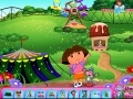 Hry Dora at the theme park