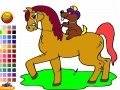 Hry Horse and Dog Coloring