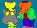 Hry Babar and Badou: Coloring