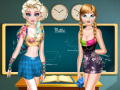 Hry Elsa And Anna Highschool Fashion