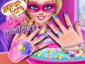 Hry Superhero doll manicure