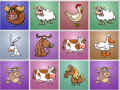 Hry Farm animals matching puzzles