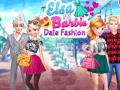 Hry Elsa and Barbie Date Fashion