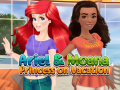 Hry Ariel and Moana Princess on Vacation