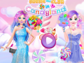 Hry Barbie and Elsa in Candyland