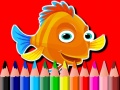 Hry Back To School: Fish Coloring Book