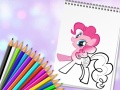 Hry Cute Pony Coloring Book