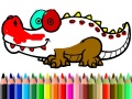Hry Back To School: Aligator Coloring