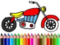 Hry Back To School: Motorbike Coloring