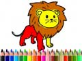 Hry Back To School: Lion Coloring Book