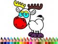 Hry Back to School: Deer Coloring Book