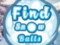 Hry Find Snow Balls