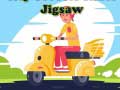 Hry City Scooter Rides Jigsaw