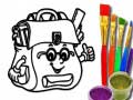 Hry Back To School: School Bag Coloring Book