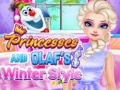 Hry Princesses And Olaf's Winter Style