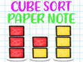 Hry Cube Sort Paper Note