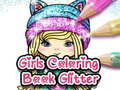 Hry Girls Coloring Book Glitter 