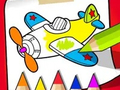 Hry Coloring Book: Cute Plane