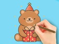 Hry Coloring Book: Gift Bear