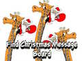 Hry Find Christmas Message Board