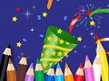 Hry Coloring Book: Happy New Year