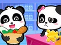 Hry Jigsaw Puzzle: Baby Panda Supermarket
