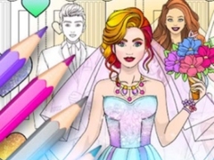 Hry Wedding Coloring Dress Up Game