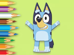 Hry Coloring Book: Happy Bluey