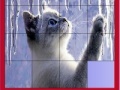 Hry Cat and icicles slide puzzle