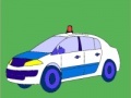 Hry Old model police car coloring