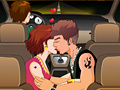 Hry Kiss in the taxi