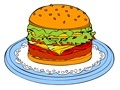 Hry Online coloring Hamburger