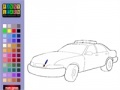 Hry Police car coloring