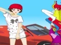 Hry Active Girl Besides Car
