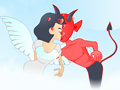 Hry Devil and Angel Kissing