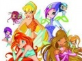 Hry Great puzzle with Winx