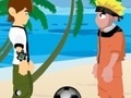 Hry Naruto and Ben 10 play volleyball