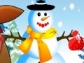 Hry Pou Girl sculpts snowman