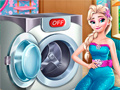 Hry Elsa Wash Clothes