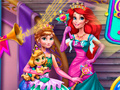 Hry Anna And Ariel Princess Ball Dress Up