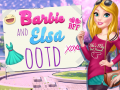 Hry Barbie and Elsa OOTD