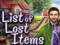 Hry List of Lost Items