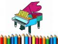 Hry Back To School: Piano Coloring Book