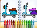 Hry Cute Bike Coloring Book