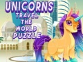 Hry Unicorns Travel The World Puzzle