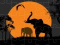 Hry Elephant Silhouette Jigsaw