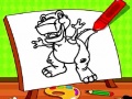 Hry Easy Kids Coloring Dinosaur