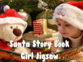 Hry Santa Story Book Girl Jigsaw